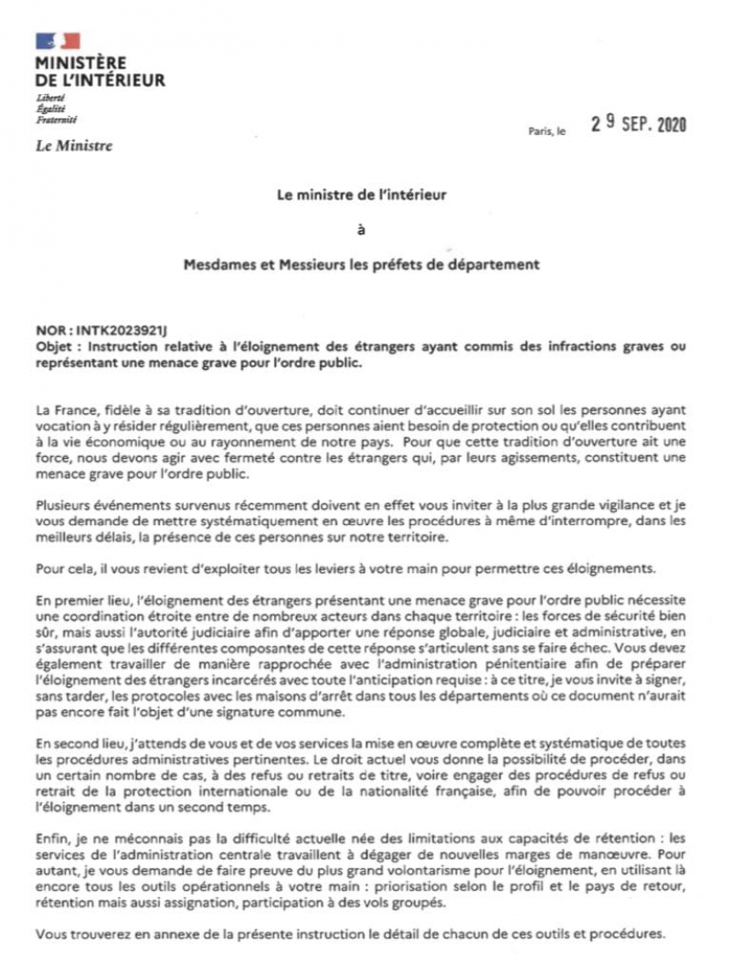 lettre du ministre francais de linterieur cin112023 cameroon info p net 800xm1x