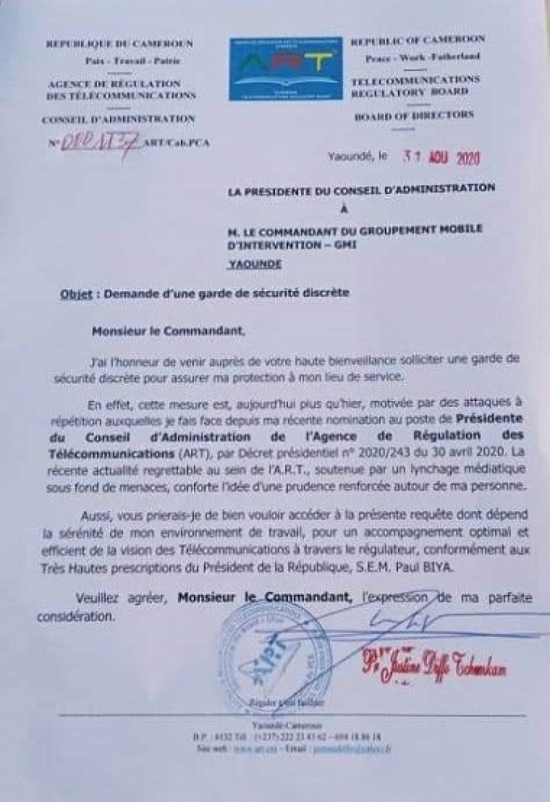 Lettre de Justice Diffo cameroon info p net 800xm9x