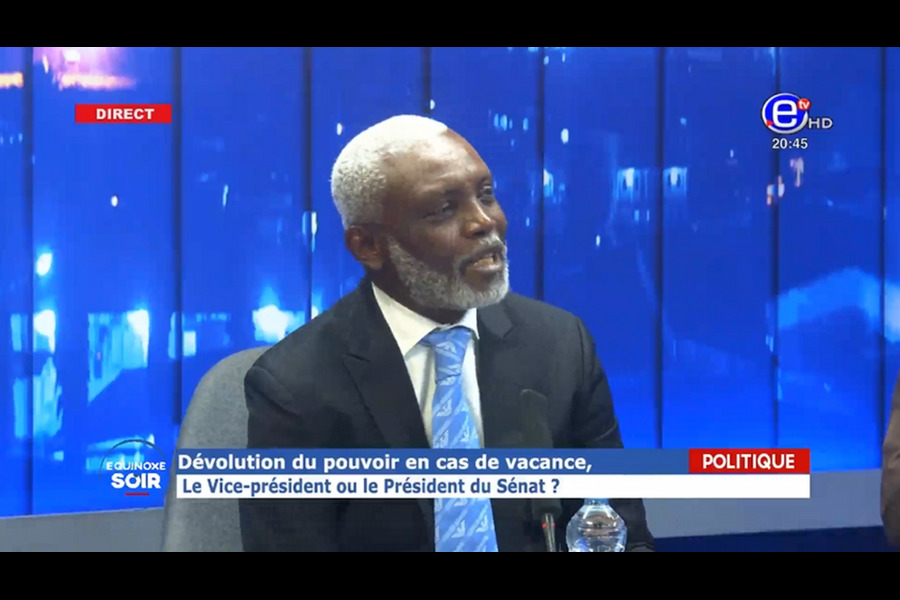 Maurice Nounga sur le Plateau de "Equinoxe Soir" sur Equinoxe Tv