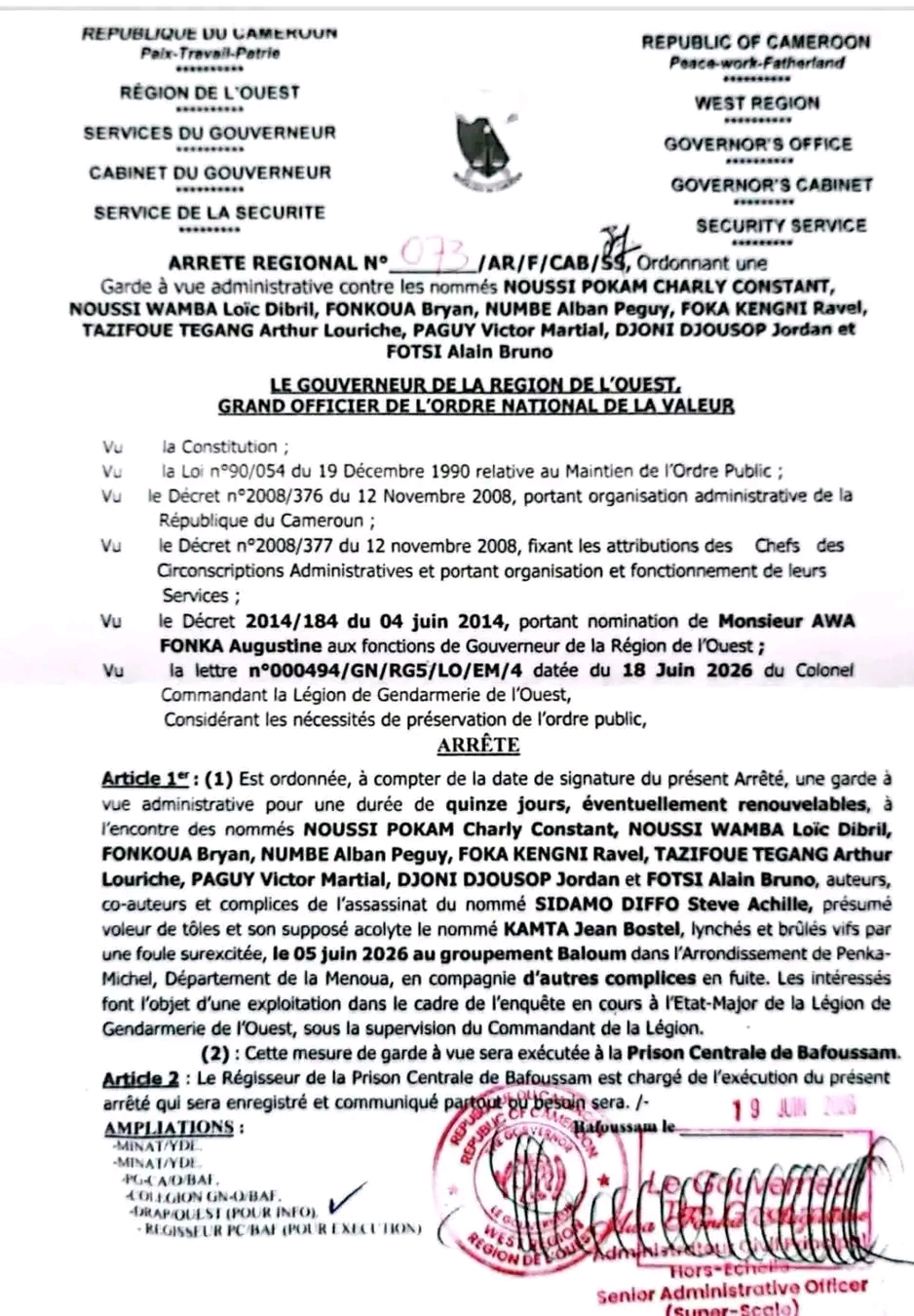 Affaire Chef de Baloum 